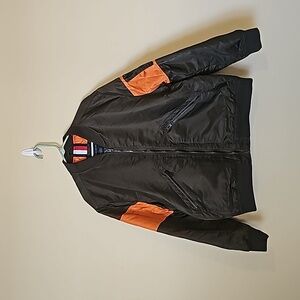 Tommy Hilfiger Men's Olive Flight Bomber Jacket Size XXL EUC